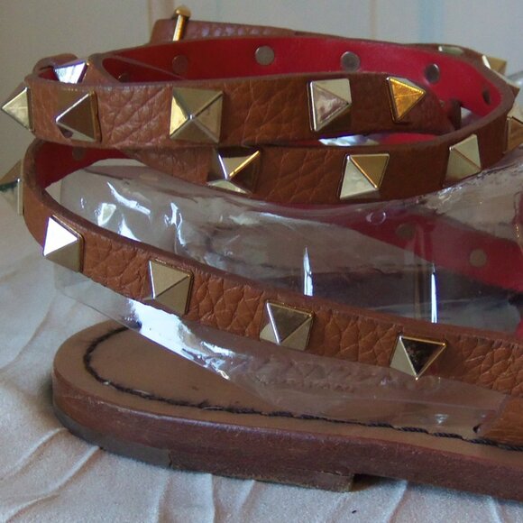 Valentino Garavani Rockstud Thong Wrap Sandals sz 41 - Picture 8 of 16